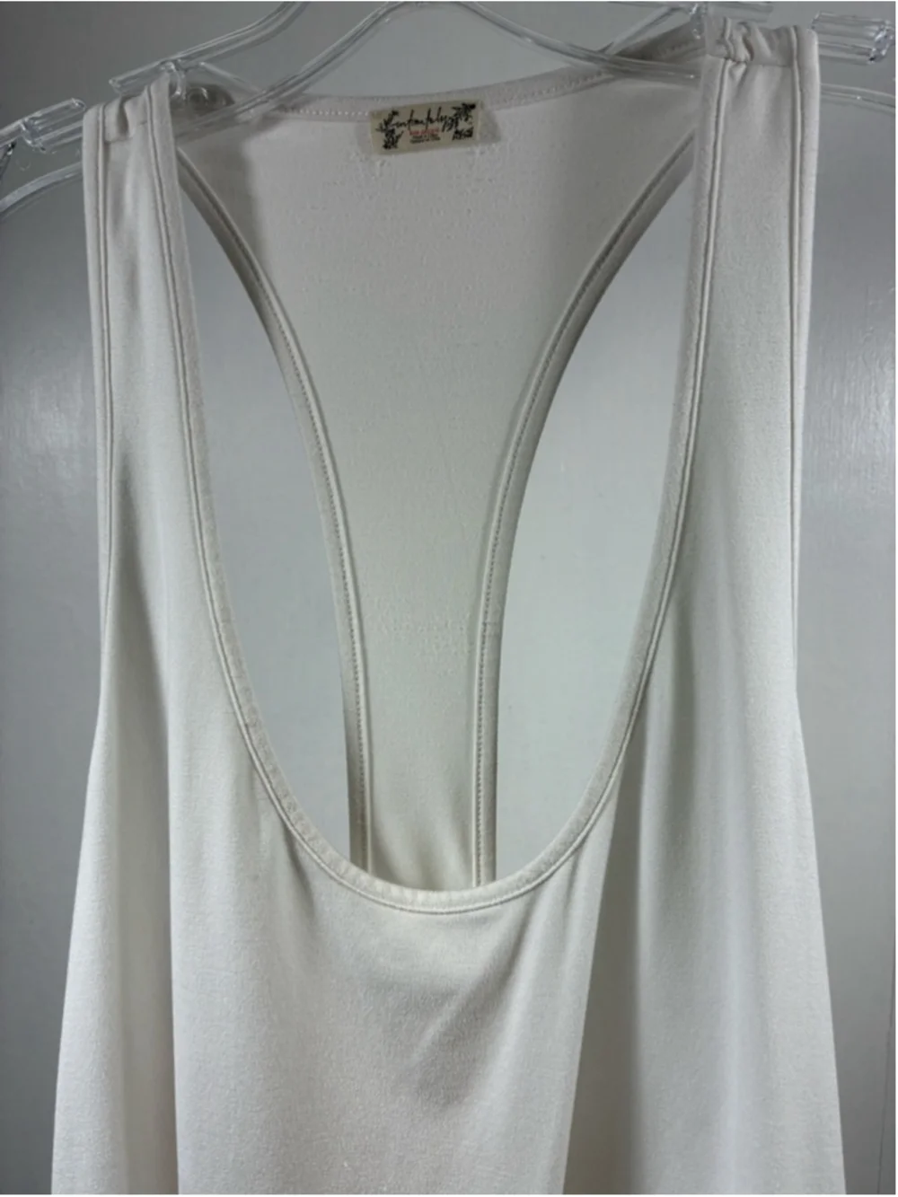 Intimately Free People Racerback Tank Top in White Size S